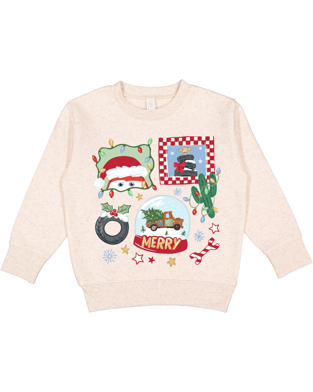 Christmas Cars Toddler Crewneck
