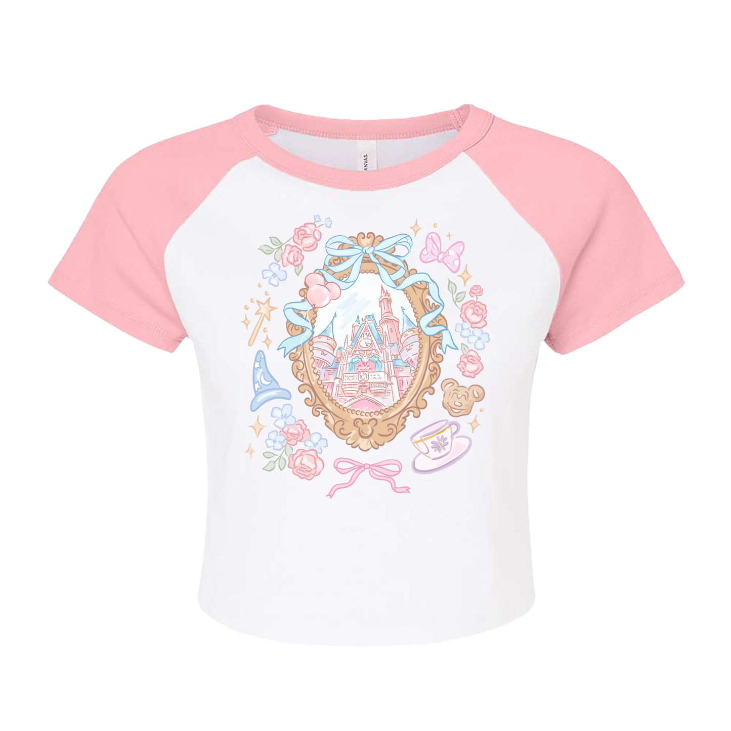 Floral Castle Adult Baby Tee