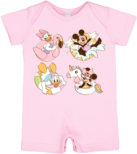Mouse & Friends Pool Party T-Shirt Romper