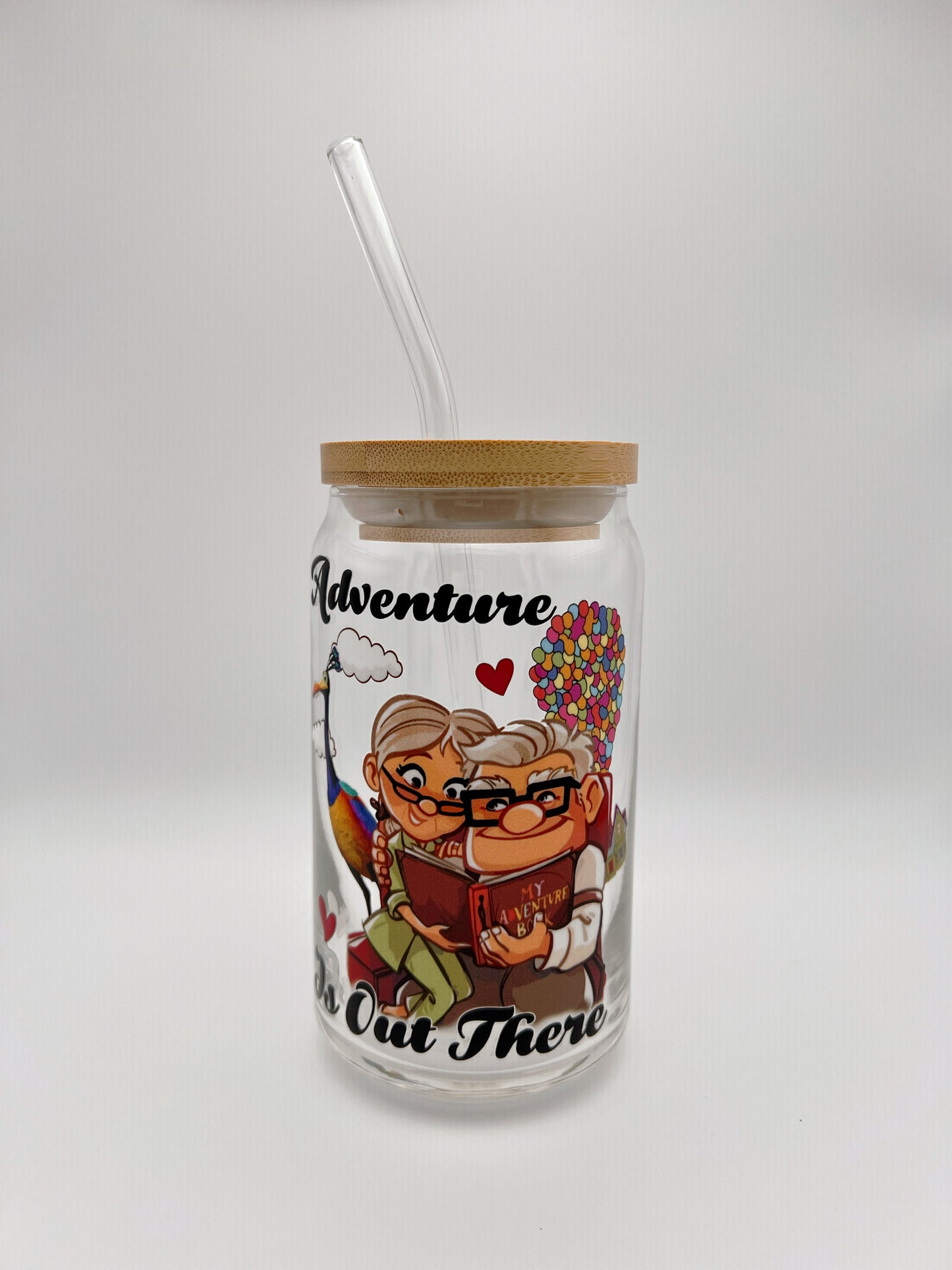 Adventure is out There 16oz Glass Can