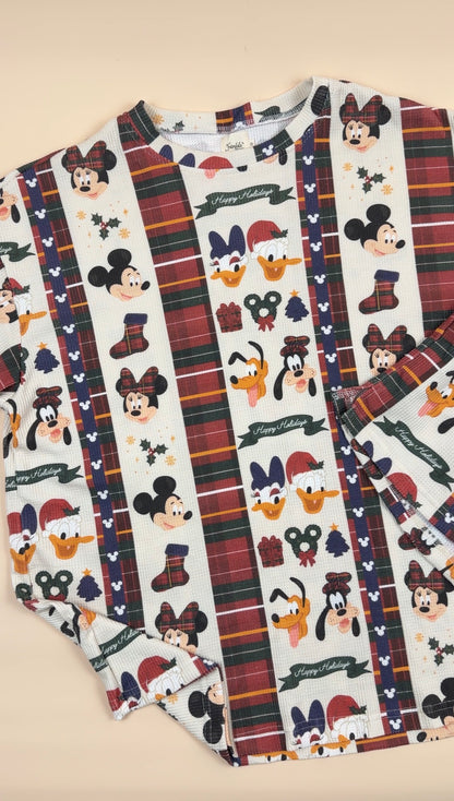 PREORDER ESTIMATED TO SHIP END OF OCTOBER - EARLY NOVEMBER - Merry Magic Waffle Lounge Set