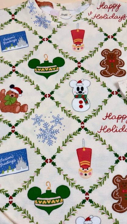 RTS - Holiday Magic Waffle Set Pants Version