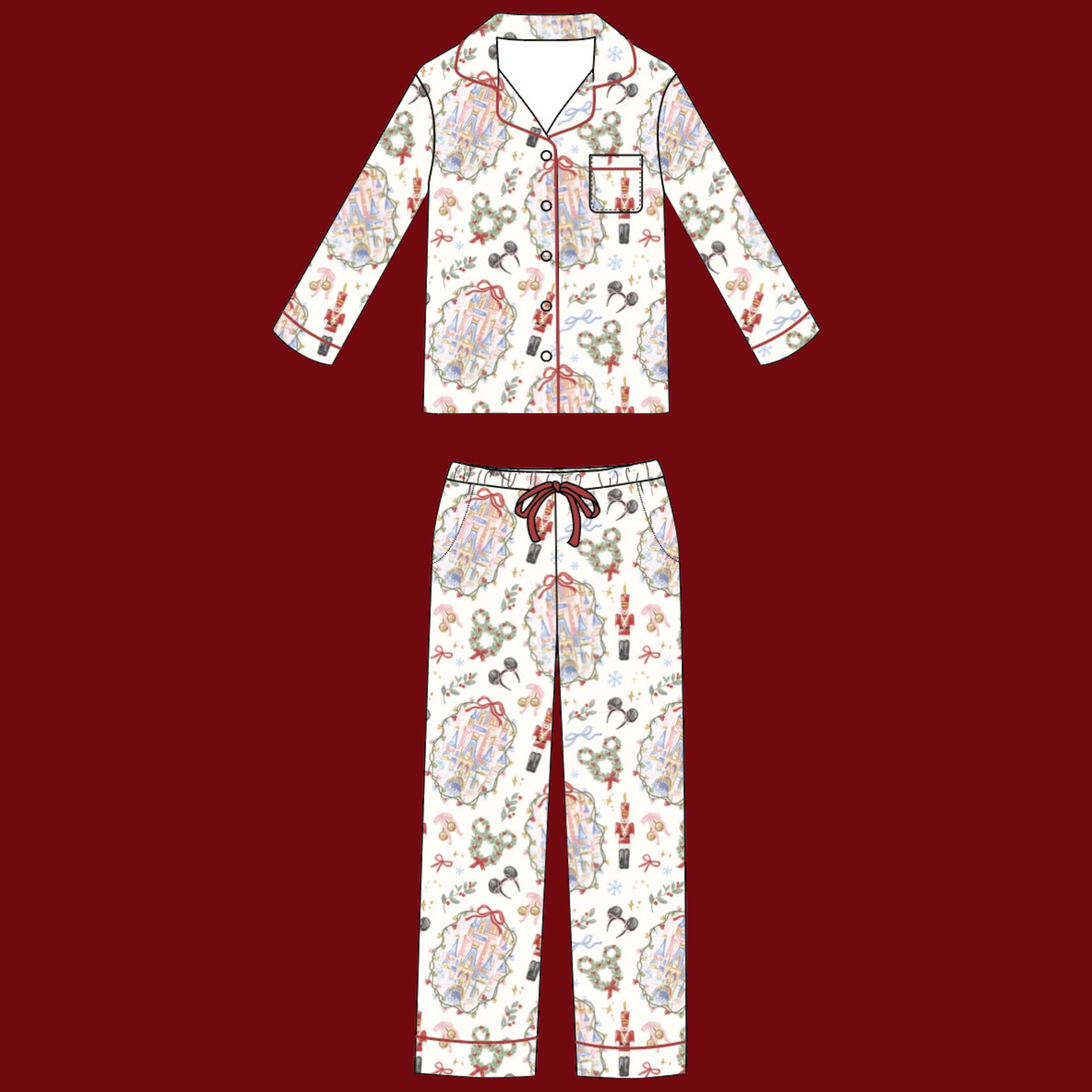Castle Magic Adult Bamboo PJ's Set PREORDER ESTIMATED TO SHIP MID - END OF OCTOBER