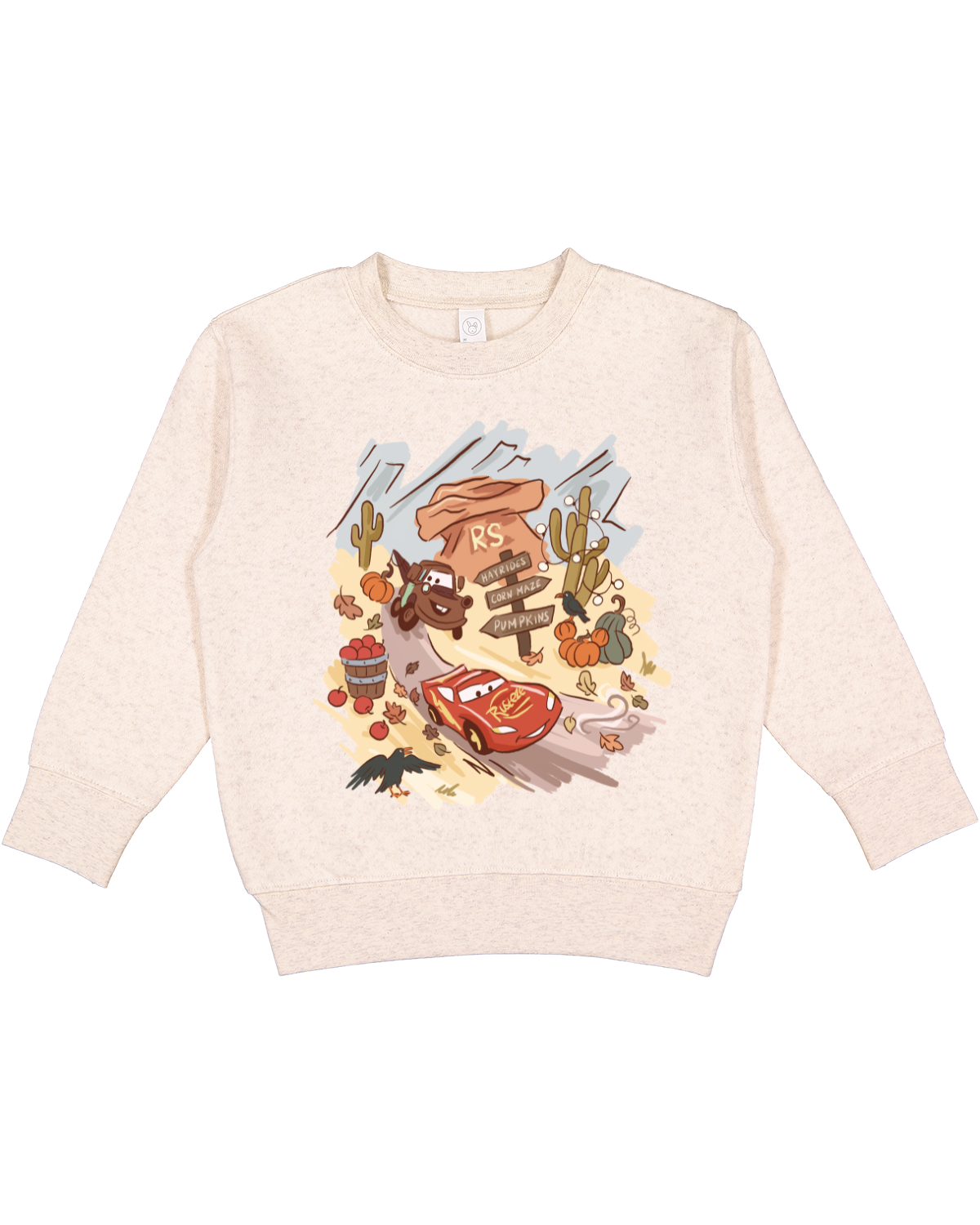 Fall Cars Toddler Crewneck