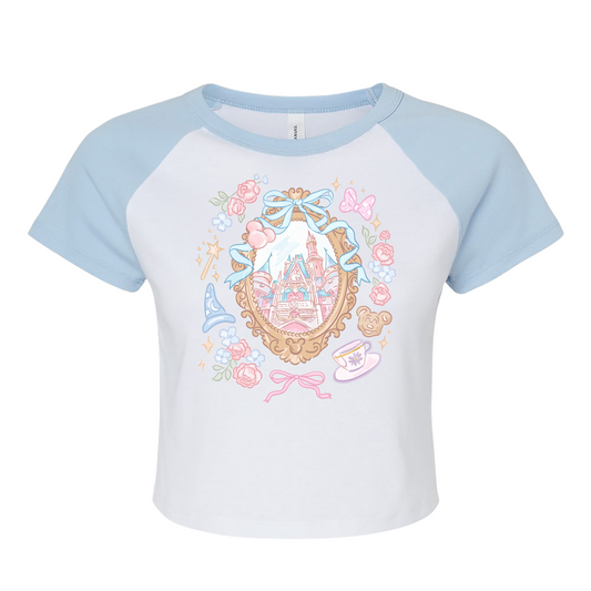 Floral Castle Adult Baby Tee