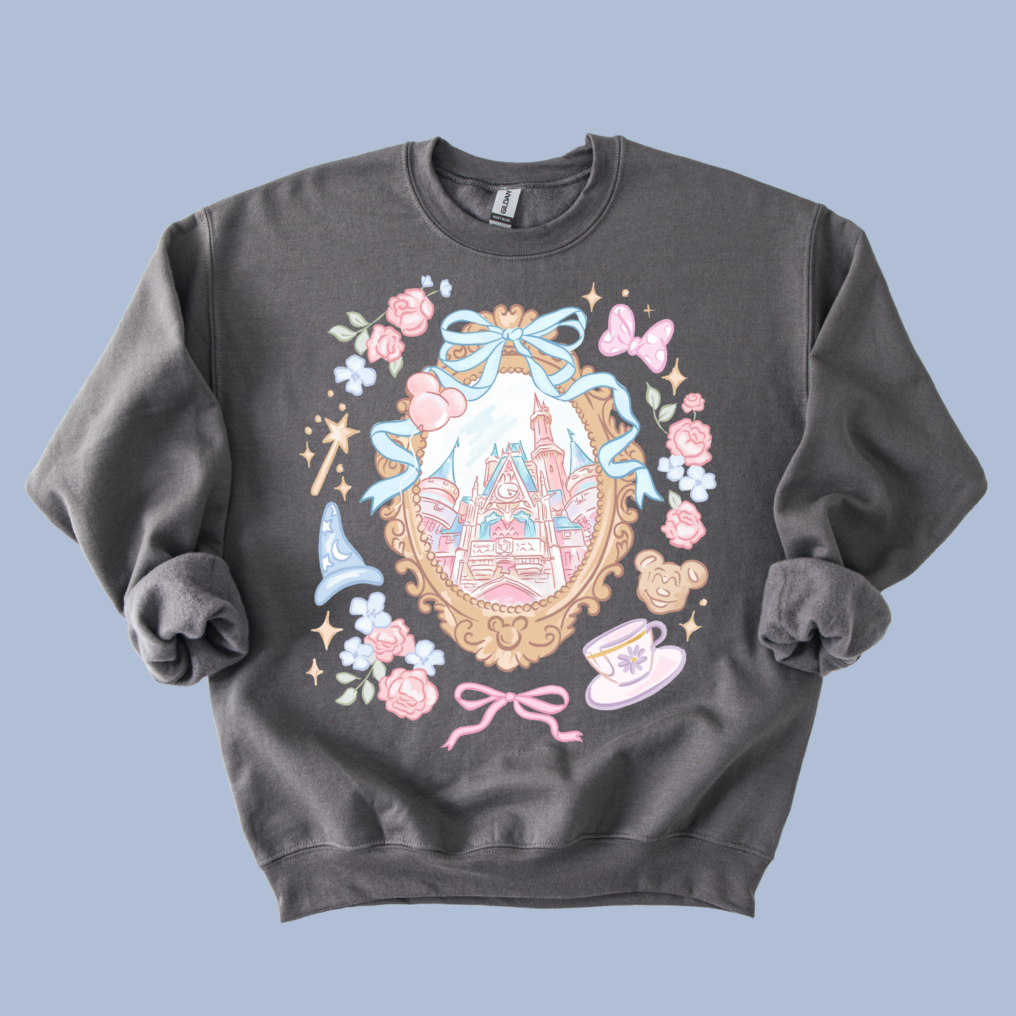 Floral Castle T-Shirt & Crewneck