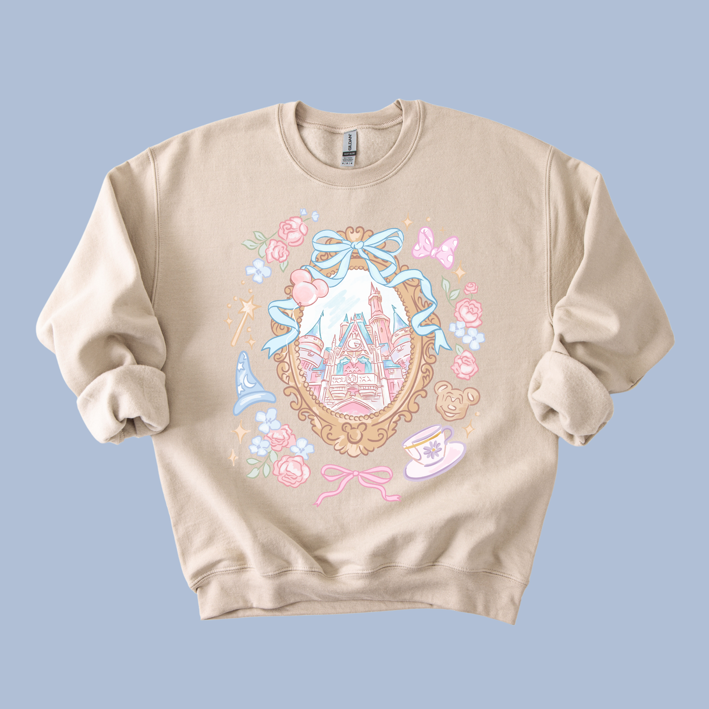 Floral Castle T-Shirt & Crewneck