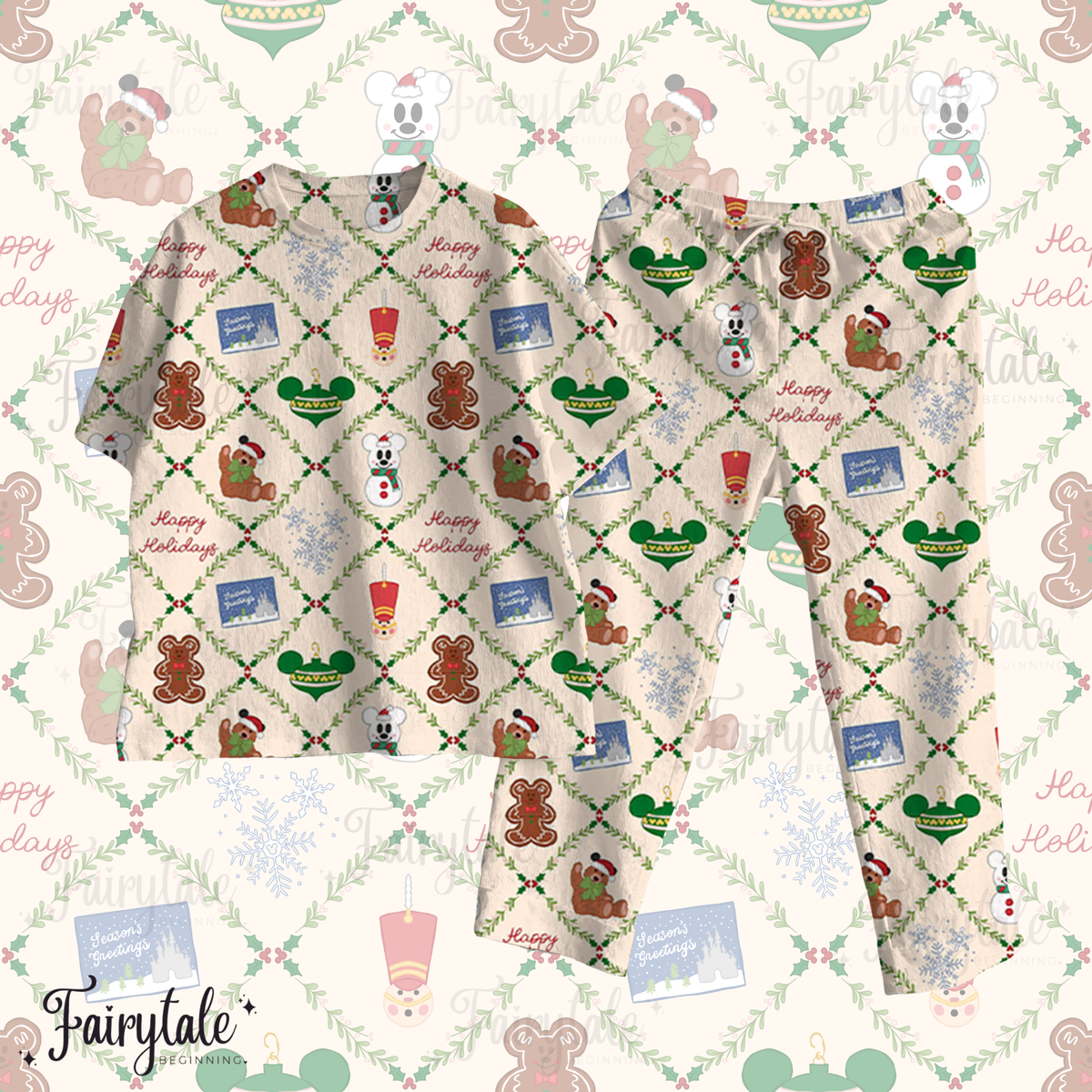 Holiday Magic Waffle Lounge Set Pants Version PREORDER ESTIMATED TO SHIP MID - END OF OCTOBER