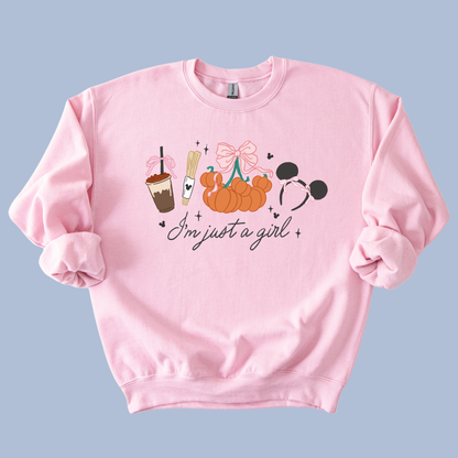 I'm Just a Girl Fall Version T-Shirt & Crewneck