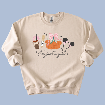 I'm Just a Girl Fall Version T-Shirt & Crewneck