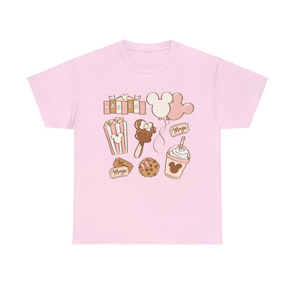 Neutral Pink Magical Park Snacks T-Shirt