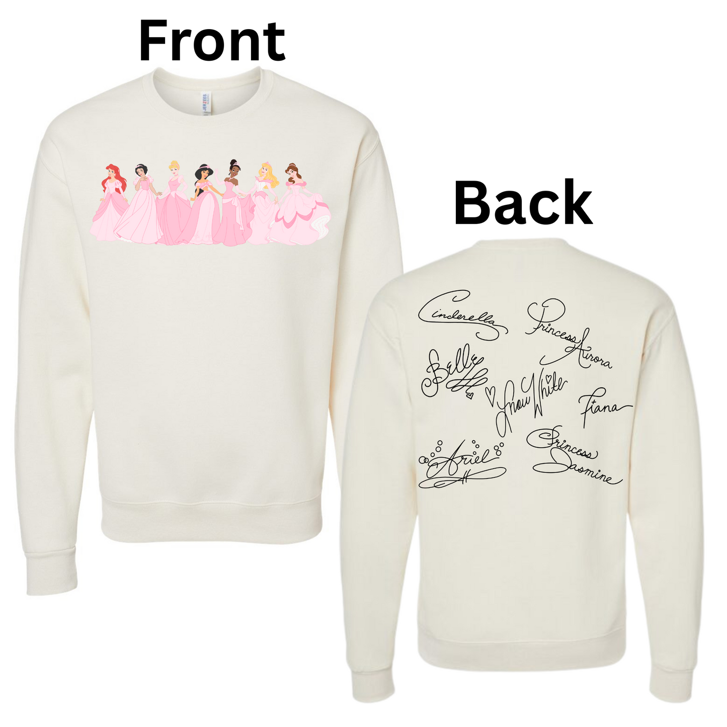 Princesses in Pink T-Shirt & Crewneck