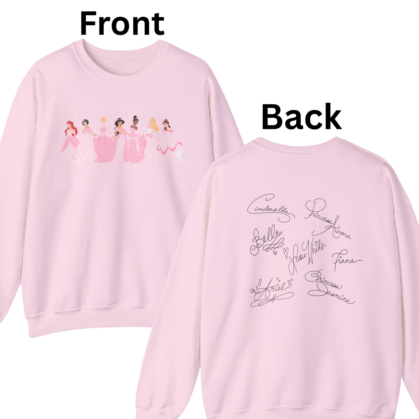 Princesses in Pink T-Shirt & Crewneck